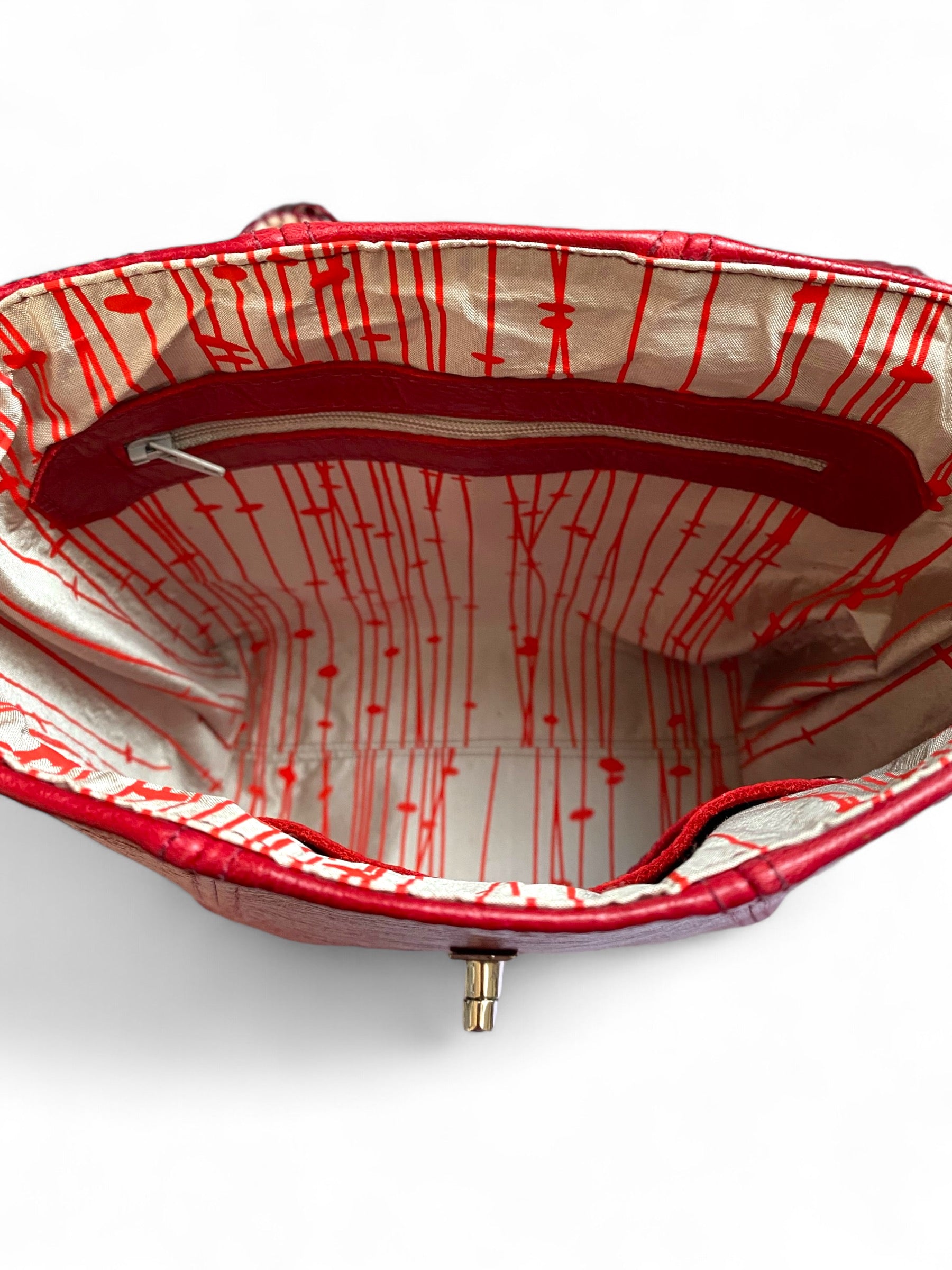 SWALK | Handcrafted Deep Red Leather Crossbody Bag image 10