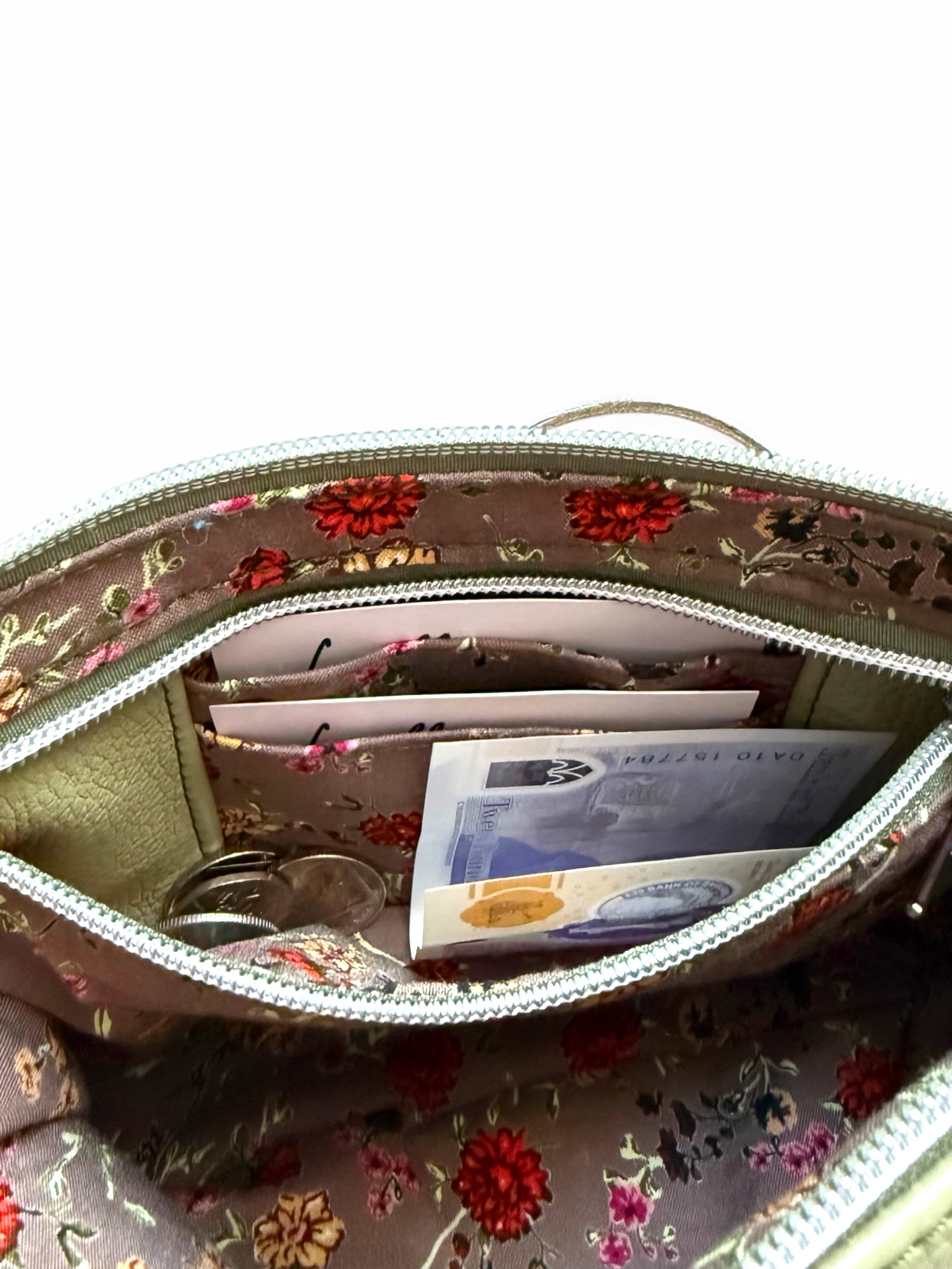 Starburn | Olive Green Leather Crossbody Bag | Designer Travel Style image 9