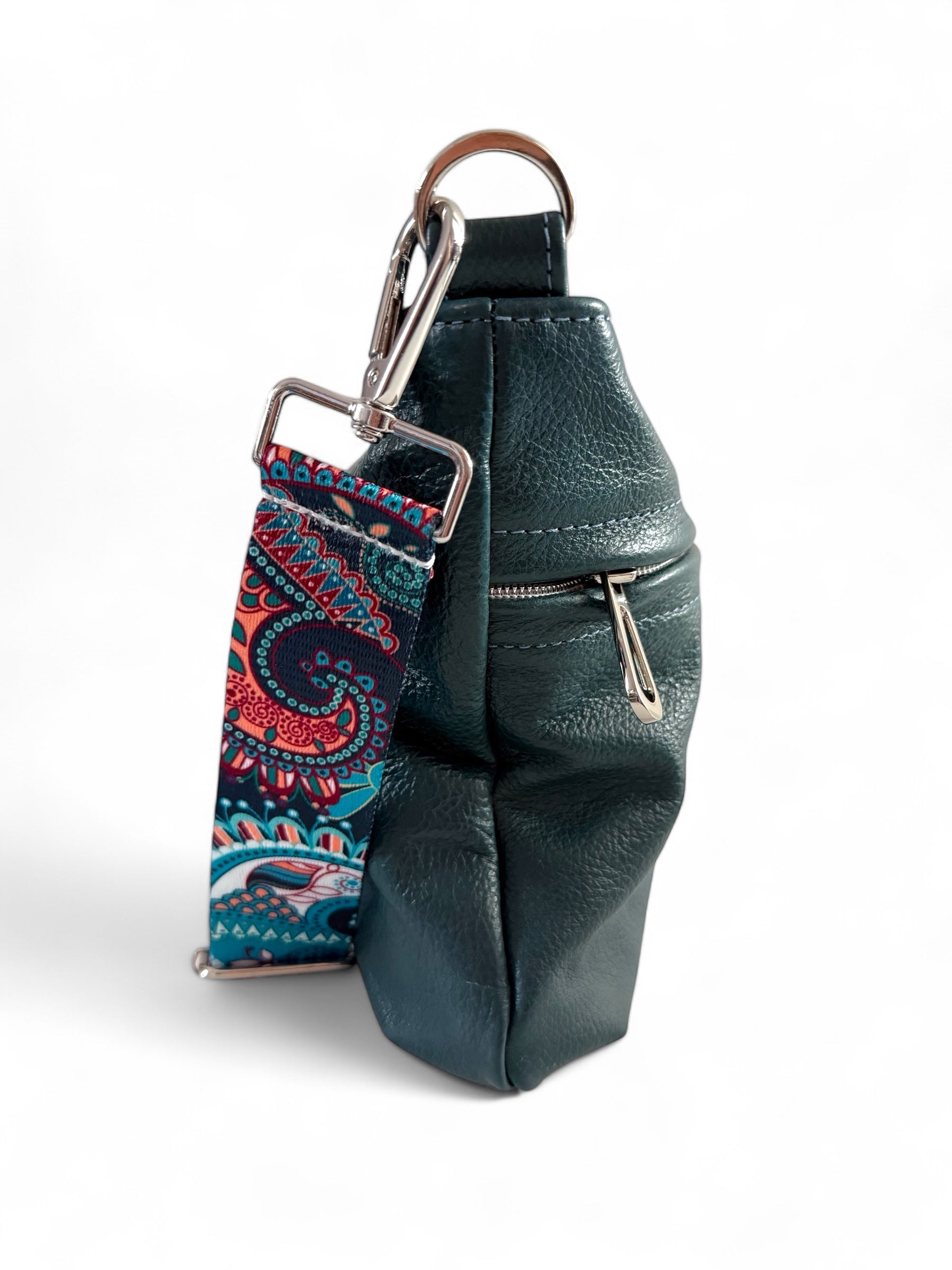 Starburn Grande | Dark Teal Leather Shoulder Bag | Sustainable Crossbody image 5
