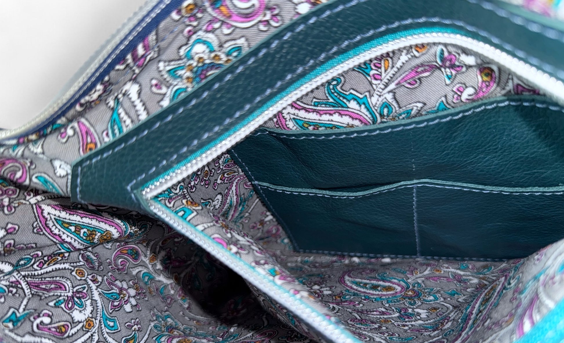 Starburn Grande | Dark Teal Leather Shoulder Bag | Sustainable Crossbody image 10