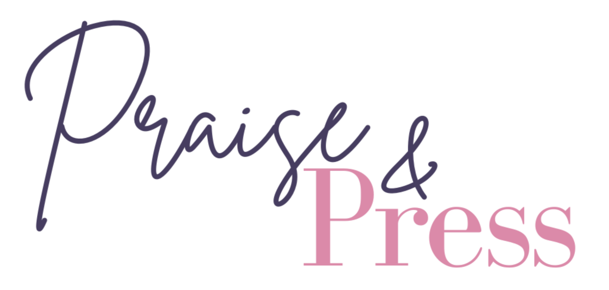 Logo with 'Praise & Press' text on a white background