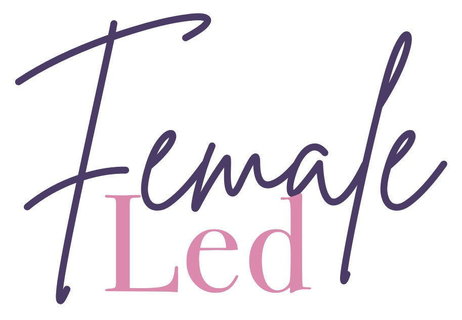 Banner image with the text “Female Led” in Lilly & Jude brand fonts, celebrating women-led business spirit.