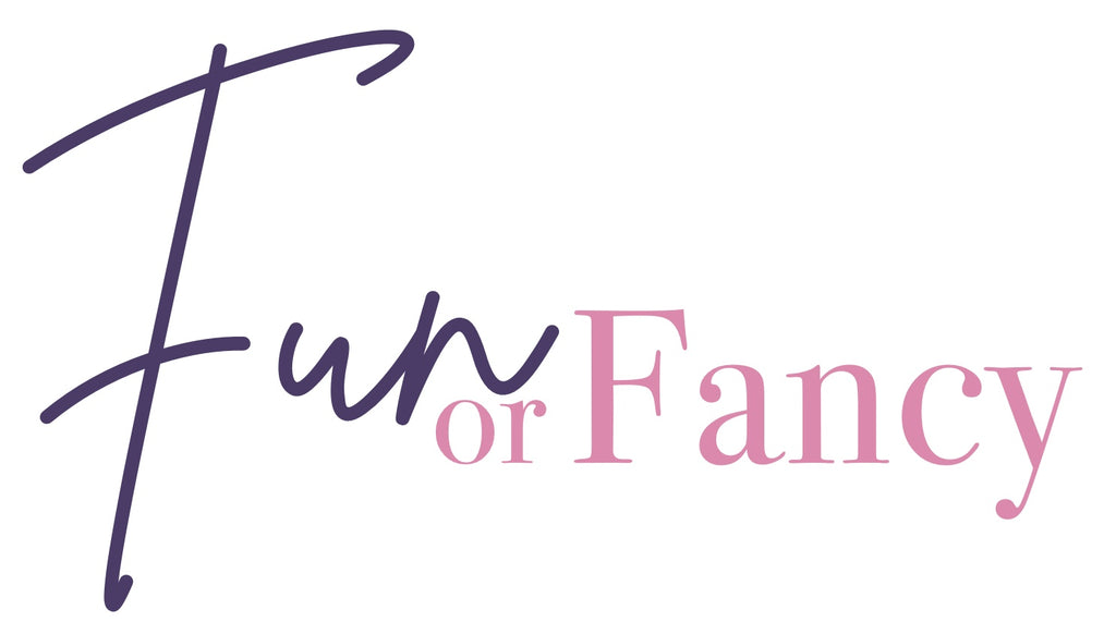 Banner image with the text “Fun or Fancy” in Lilly & Jude brand fonts, capturing the brand’s playful style.
