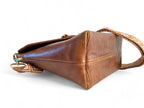 SWALK | Handcrafted Conker Brown Leather Crossbody Bag image 6