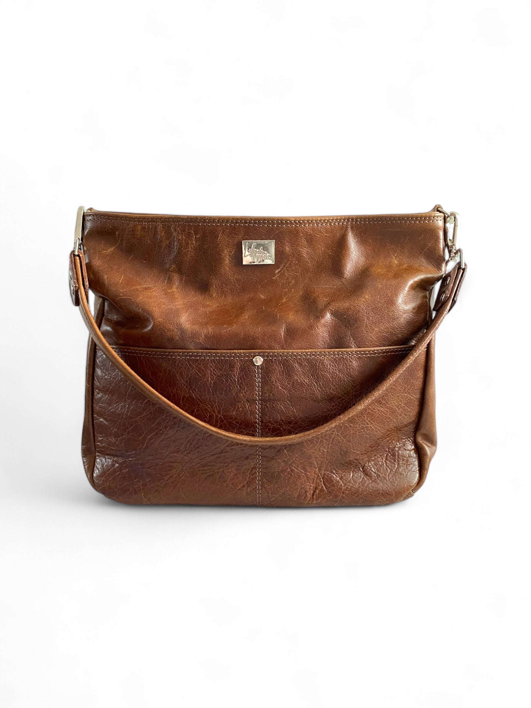 Freddy | Chestnut Brown Leather Shoulder Bag | Handcrafted Handbag image 0