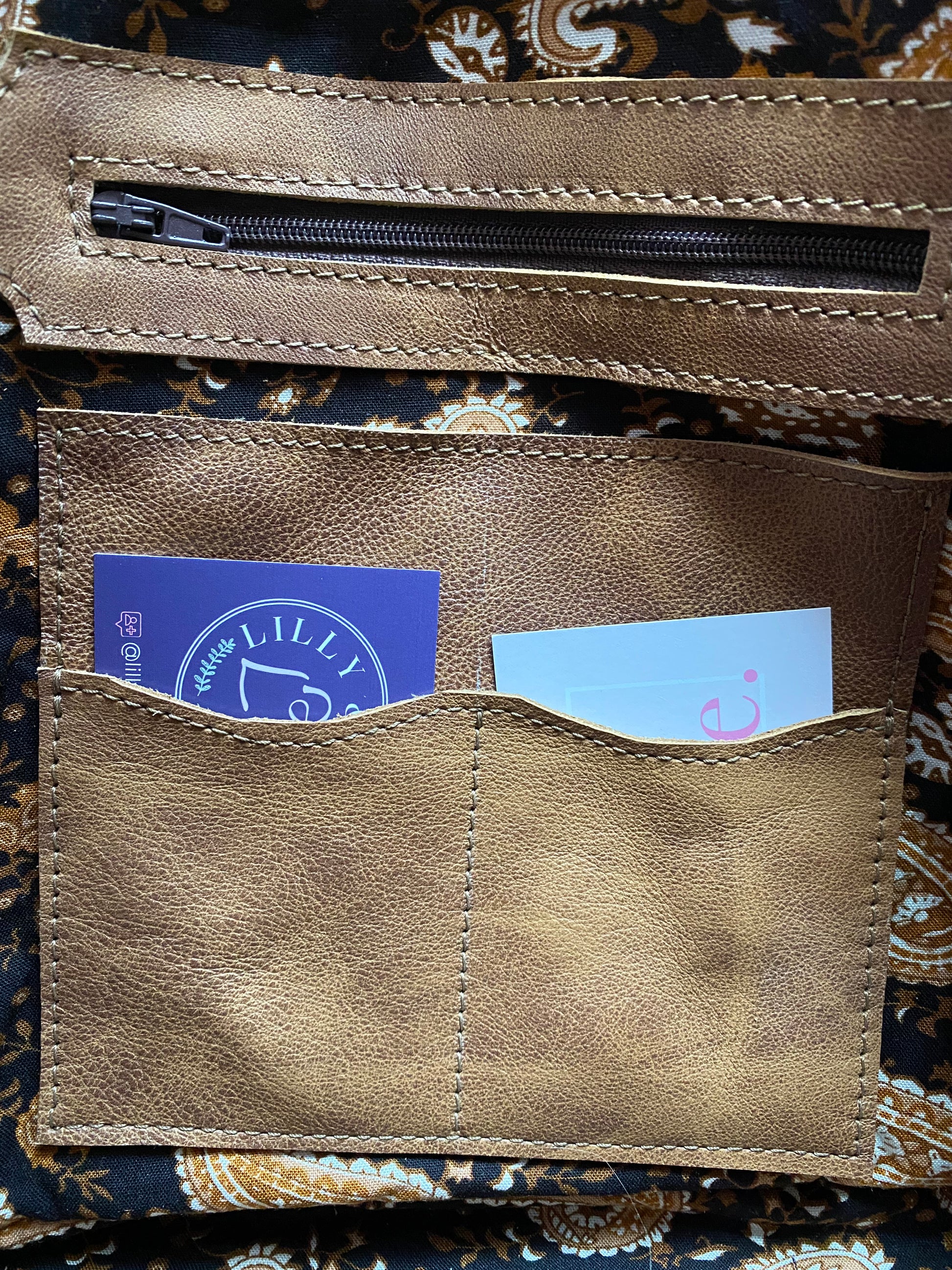 Emmie | Whiskey Brown Leather Shoulder Bag | Handcrafted from Rescued Leather image 11