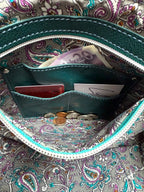Starburn Grande | Dark Teal Leather Shoulder Bag | Sustainable Crossbody image 9