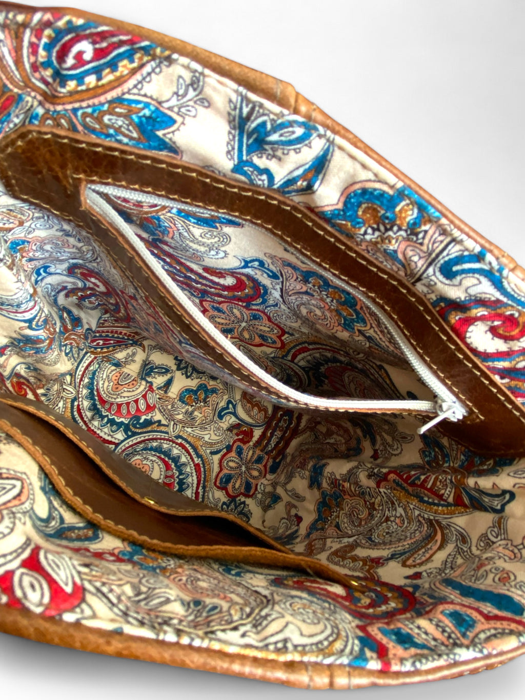 SWALK | Handcrafted Conker Brown Leather Crossbody Bag image 11
