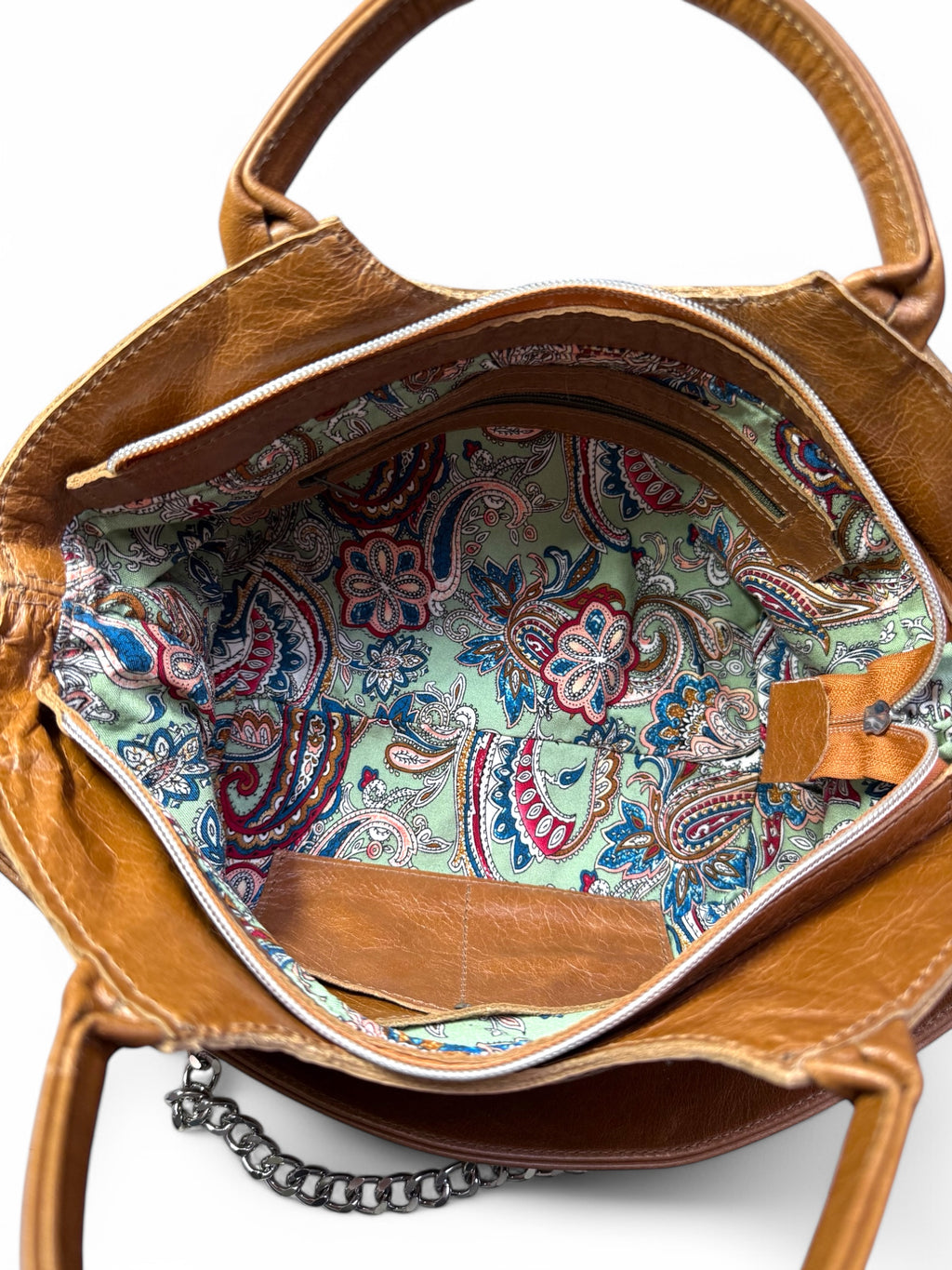 Flossy | Tan Brown Slouchy Baguette Bag | Made from Rescued Leather image 9