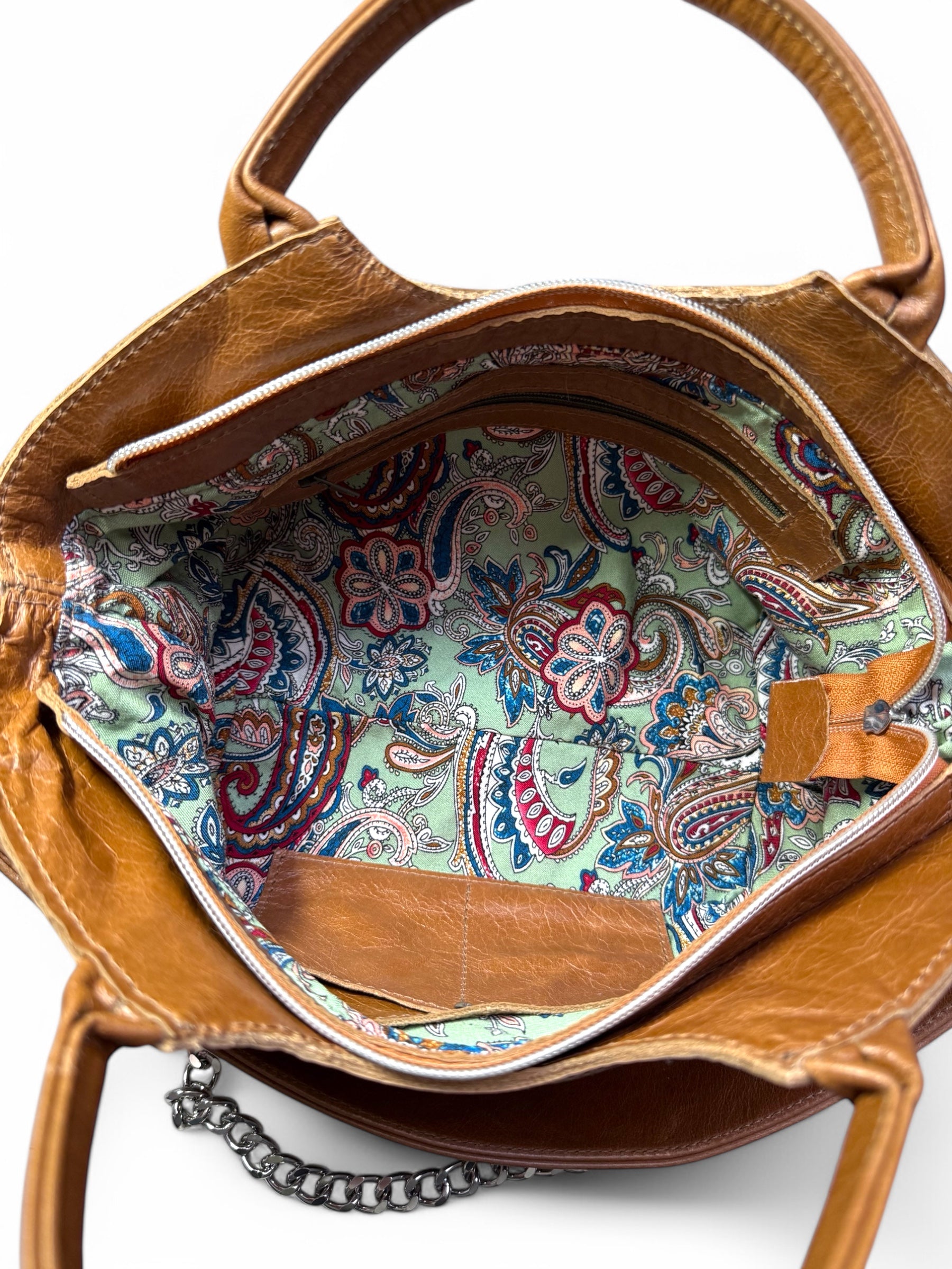 Flossy | Tan Brown Slouchy Baguette Bag | Made from Rescued Leather image 9