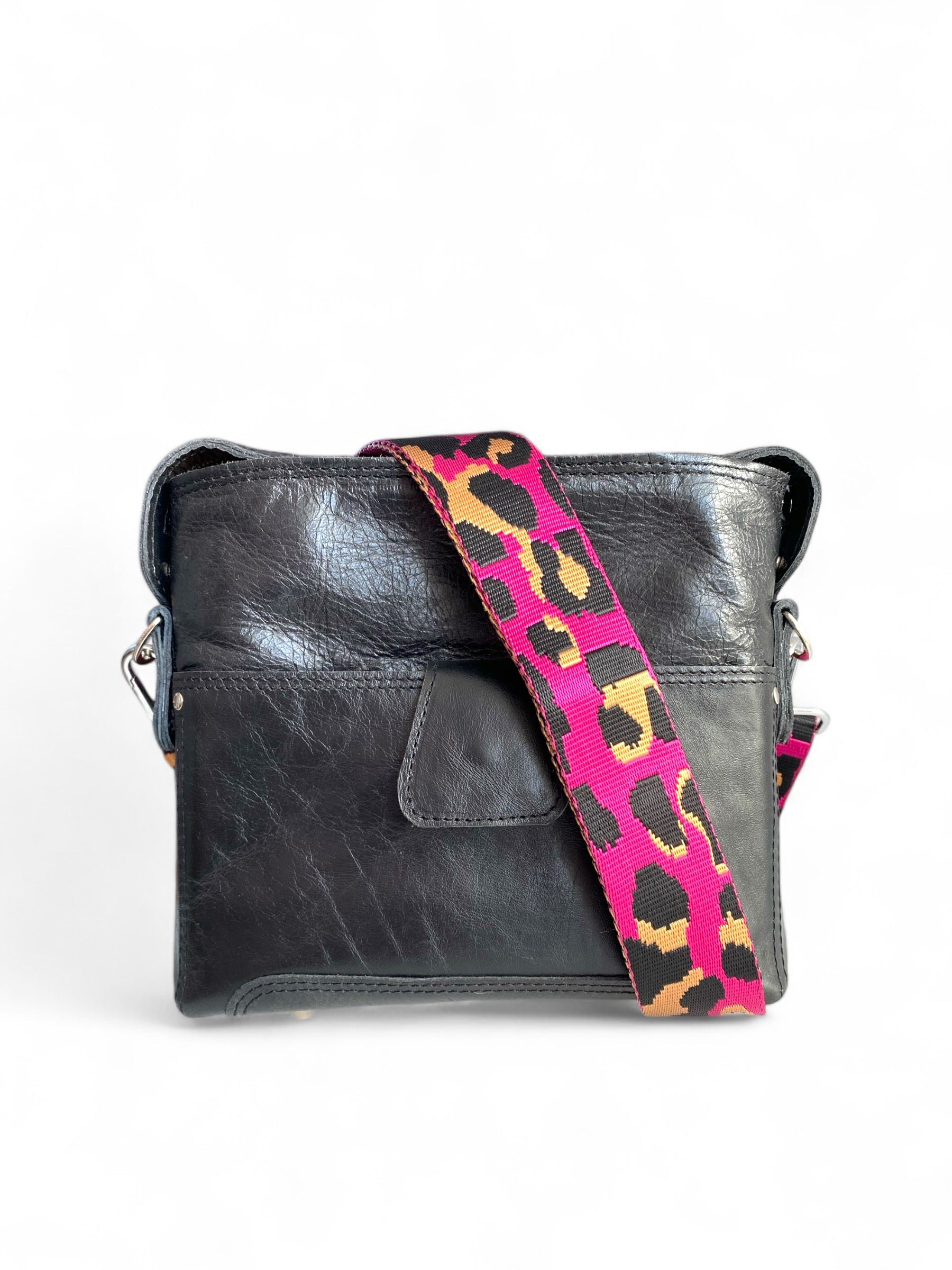 Swift | Black Eco Luxury Leather Crossbody Bag image 0