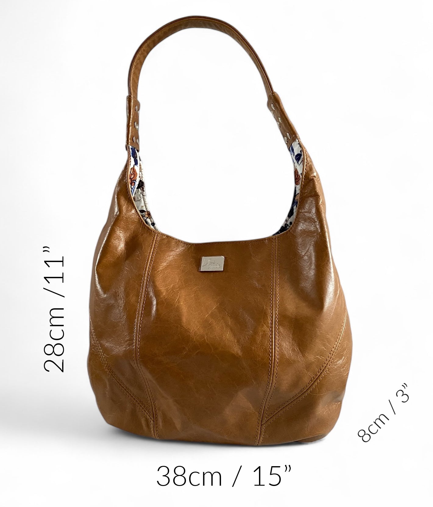 Estrella | Tan Brown Leather Slouch Shoulder Bag | Handcrafted Handbag image 11