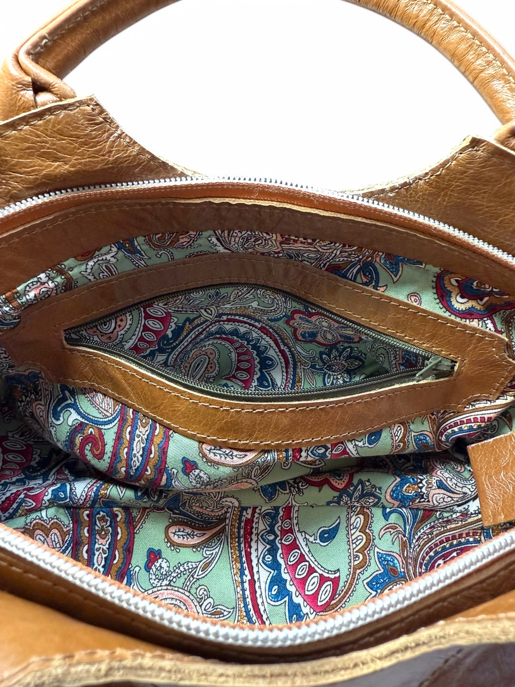 Flossy | Tan Brown Slouchy Baguette Bag | Made from Rescued Leather image 10