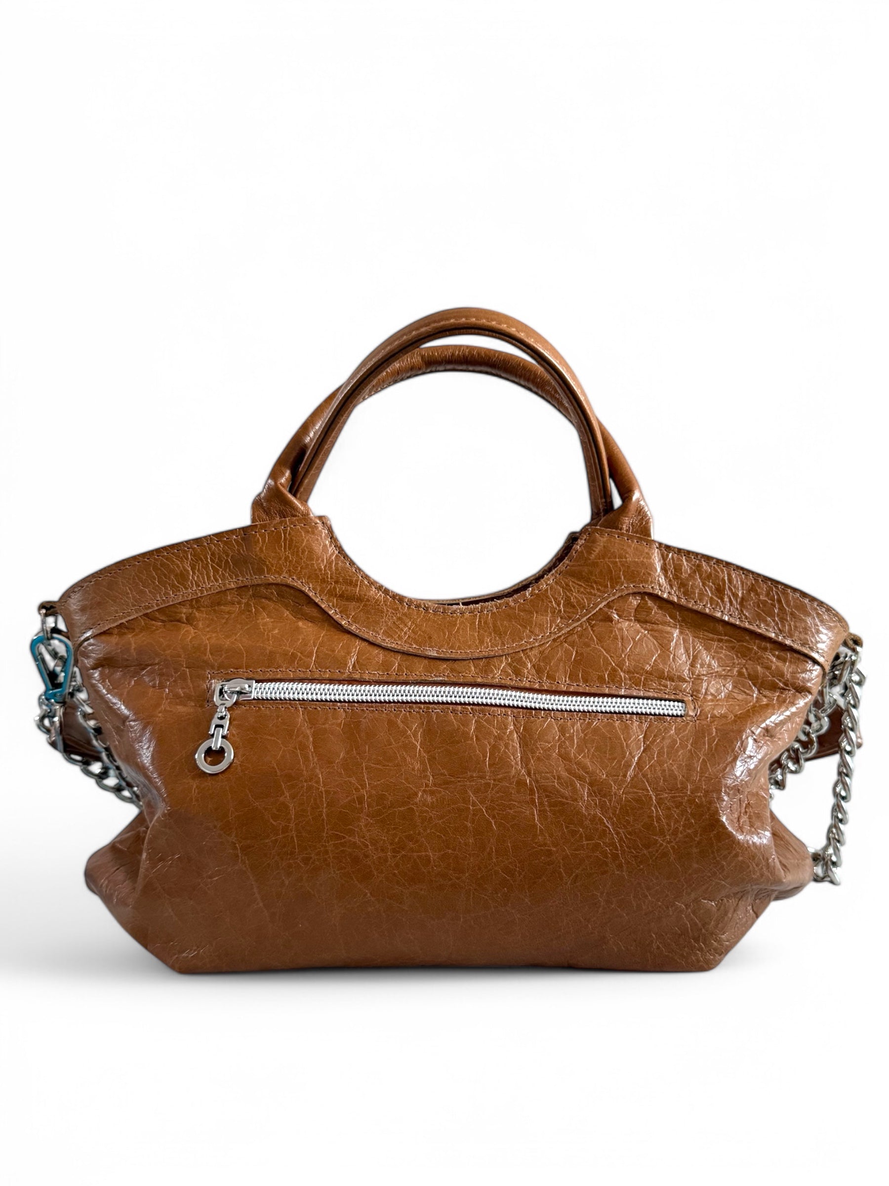 Flossy | Tan Brown Slouchy Baguette Bag | Made from Rescued Leather image 6