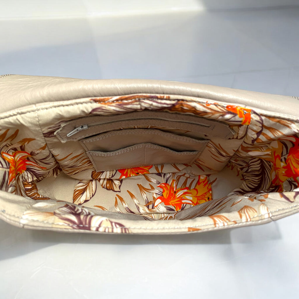 Emmmie | Grey Leather Shoulder Bag | Handcrafted, Eco-Friendly & Stylish image 8