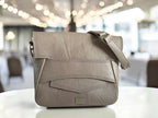 Emmie | Grey Leather Shoulder Bag | Handcrafted, Eco-Friendly & Stylish image 2
