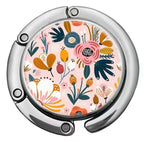 Floral Foldaway Handbag Hook | Table Bag Holder with Scandi-Style Flower Design | Bag Accessories