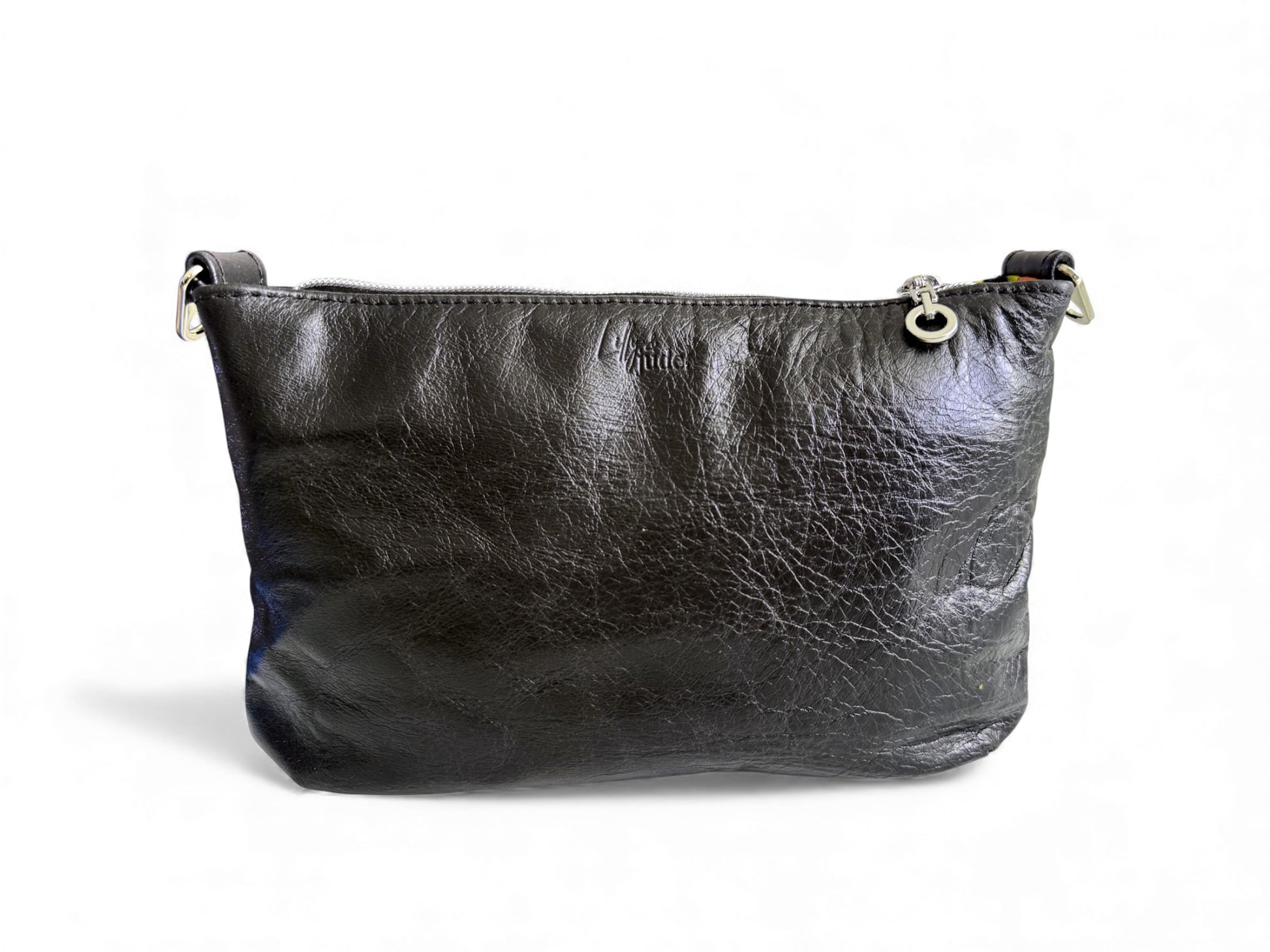 Starburn | Black Leather Crossbody Bag