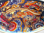 Colorful patterned lining with a visible brand Lilly & Jude logo on a white background