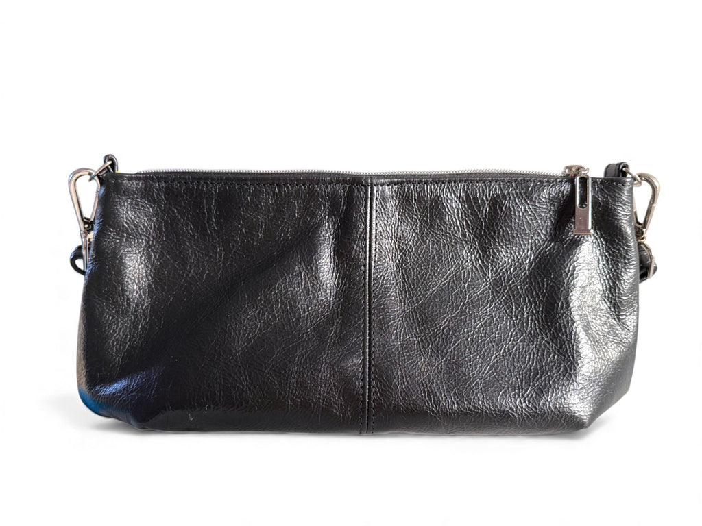 Black leather Elland bag on a white background