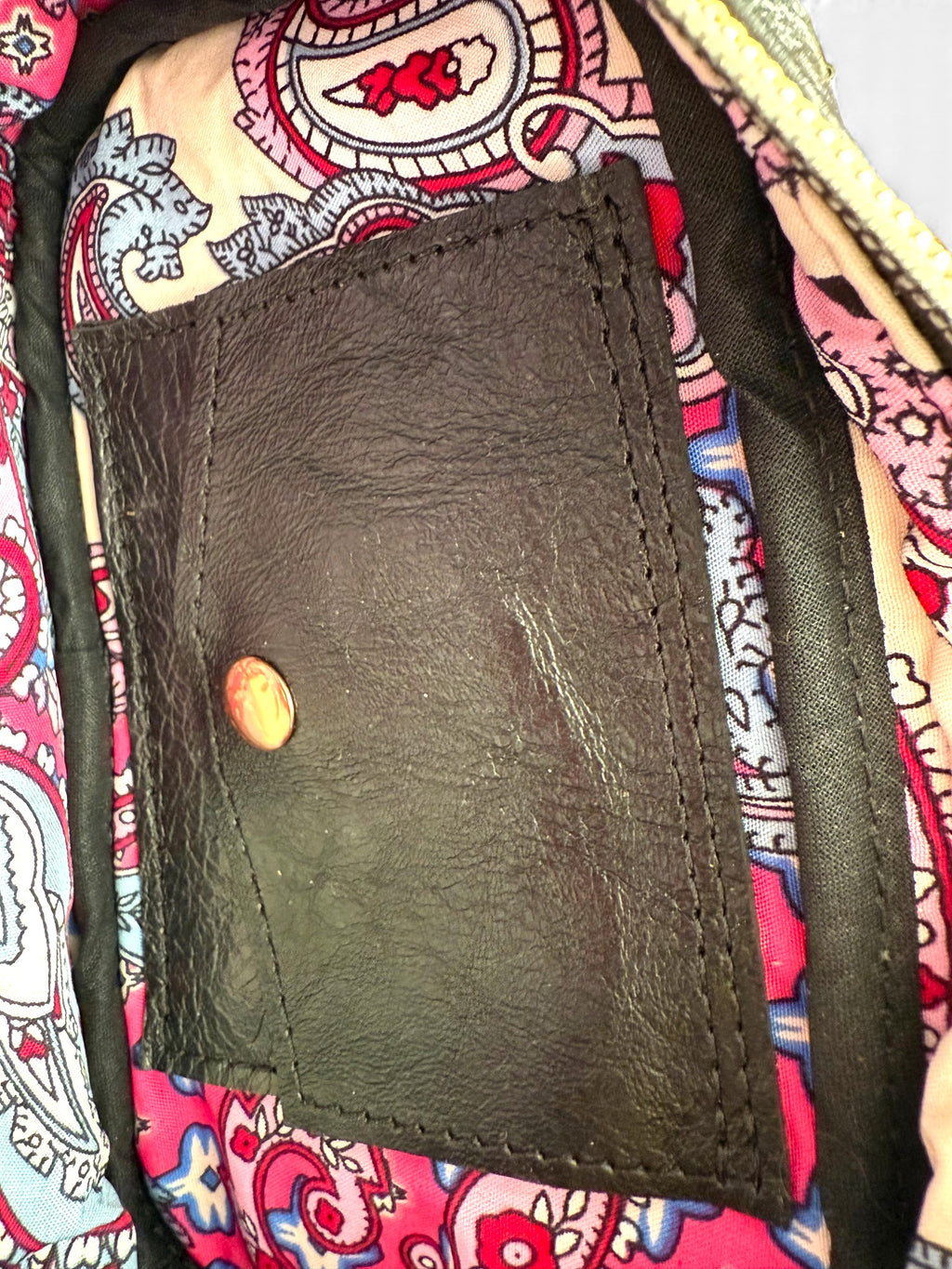 Tiny Harriet – Compact Crossbody Bag in Black Rescued Leather