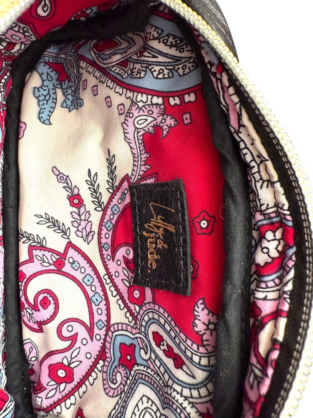 Tiny Harriet – Compact Crossbody Bag in Black Rescued Leather