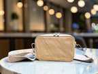 Tiny Harriet | Cream Butter Yellow Leather Compact Crossbody Bag