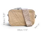 Tiny Harriet | Cream Butter Yellow Leather Compact Crossbody Bag