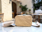 Tiny Harriet | Cream Butter Yellow Leather Compact Crossbody Bag
