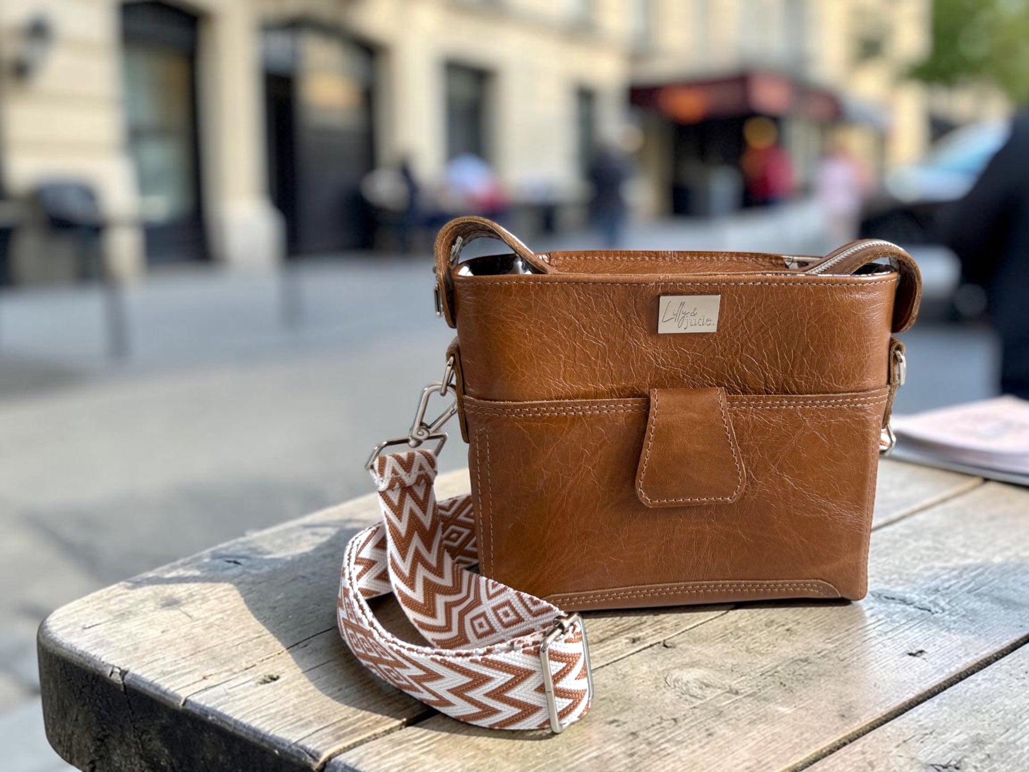 Swift | Tan Leather Crossbody Bag | Holiday Bag