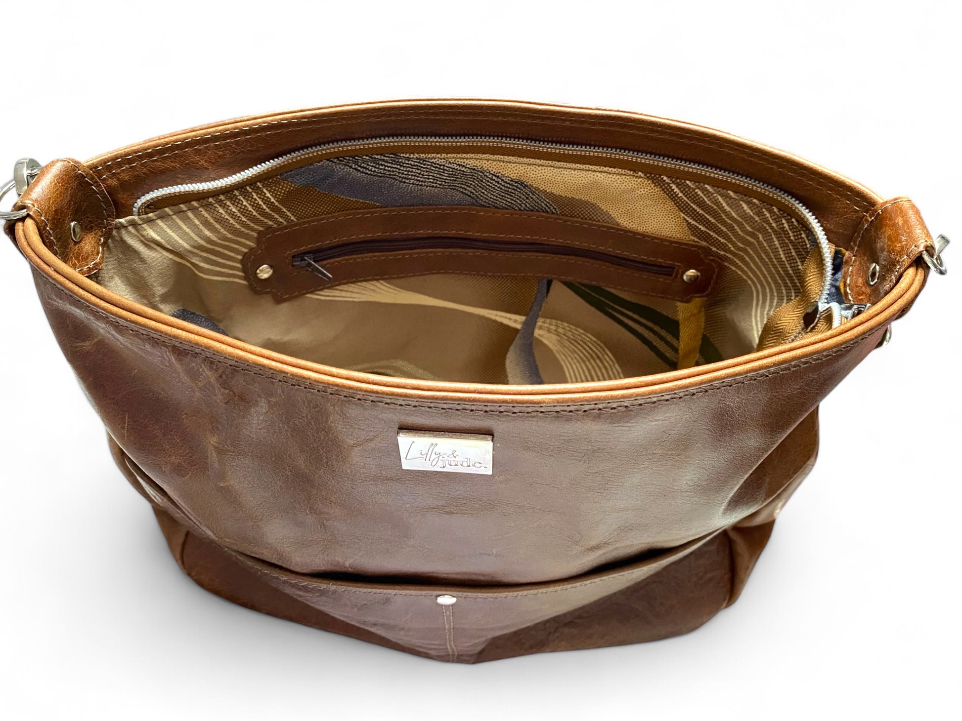 Freddy | Chestnut Brown Leather Shoulder Bag | Handcrafted Handbag image 10