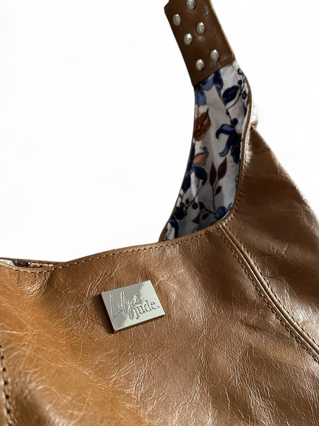 Estrella | Tan Brown Leather Slouch Shoulder Bag | Handcrafted Handbag image 8