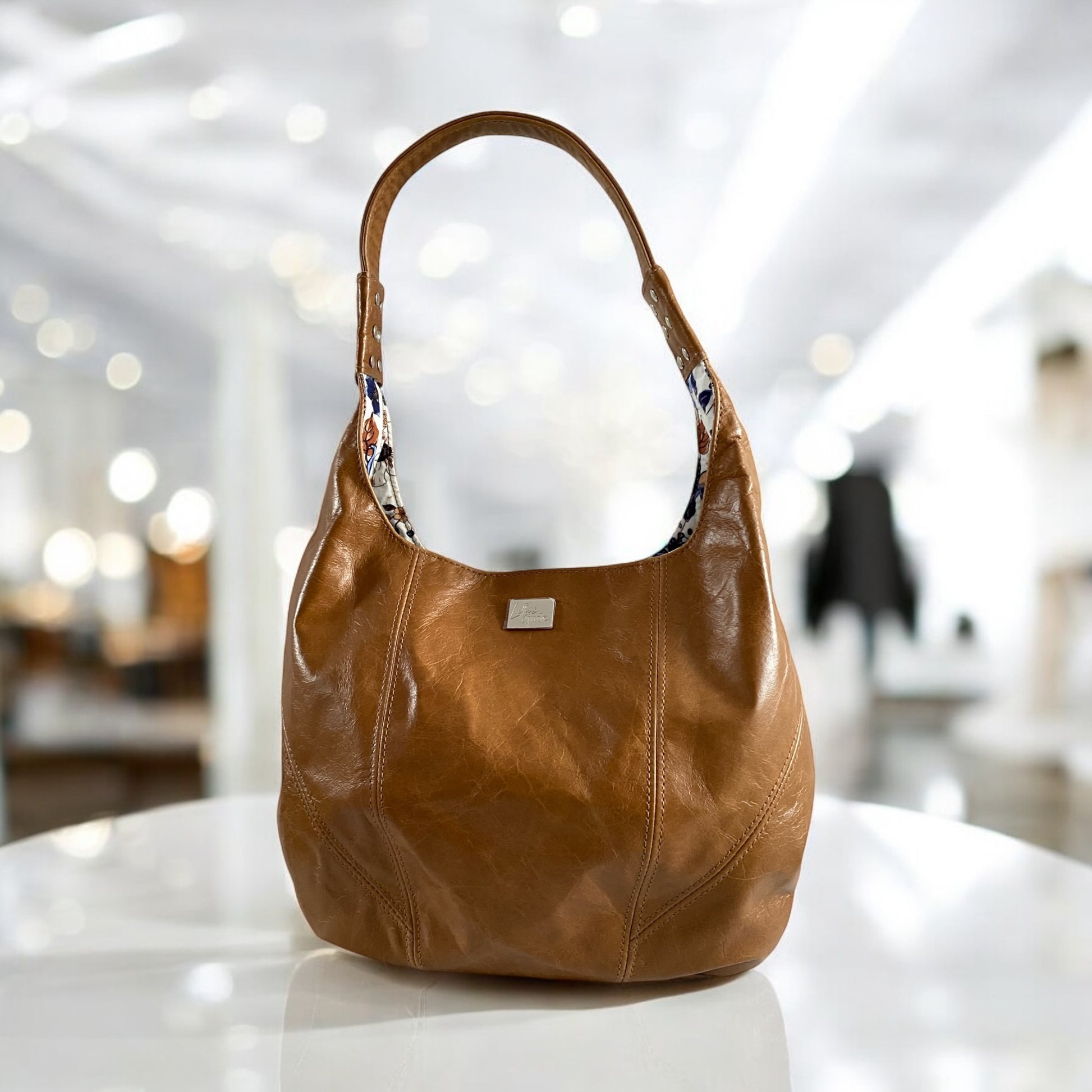Estrella | Tan Brown Leather Slouch Shoulder Bag | Handcrafted Handbag image 2