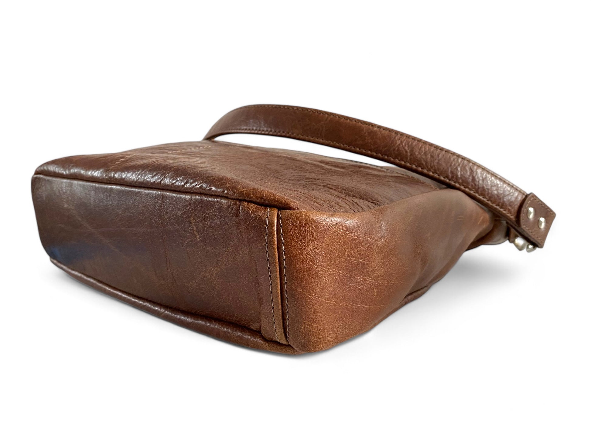 Freddy | Chestnut Brown Leather Shoulder Bag | Handcrafted Handbag image 5
