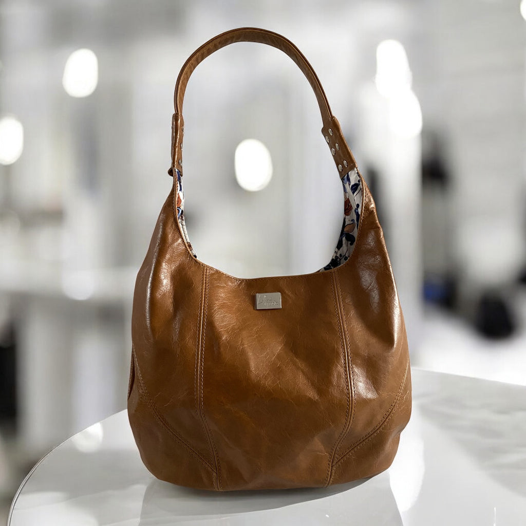 Estrella | Tan Brown Leather Slouch Shoulder Bag | Handcrafted Handbag image 1