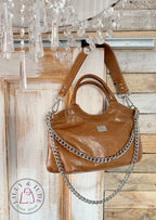Flossy | Tan Brown Slouchy Baguette Bag | Made from Rescued Leather image 1