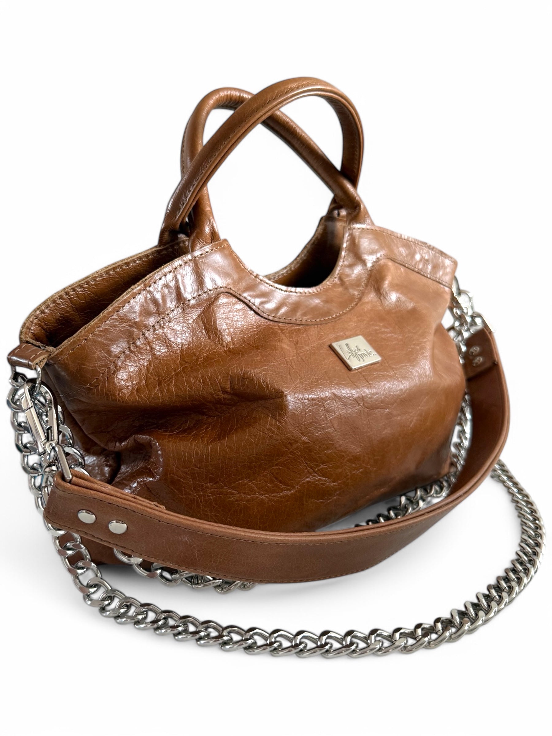 Flossy | Tan Brown Slouchy Baguette Bag | Made from Rescued Leather image 5