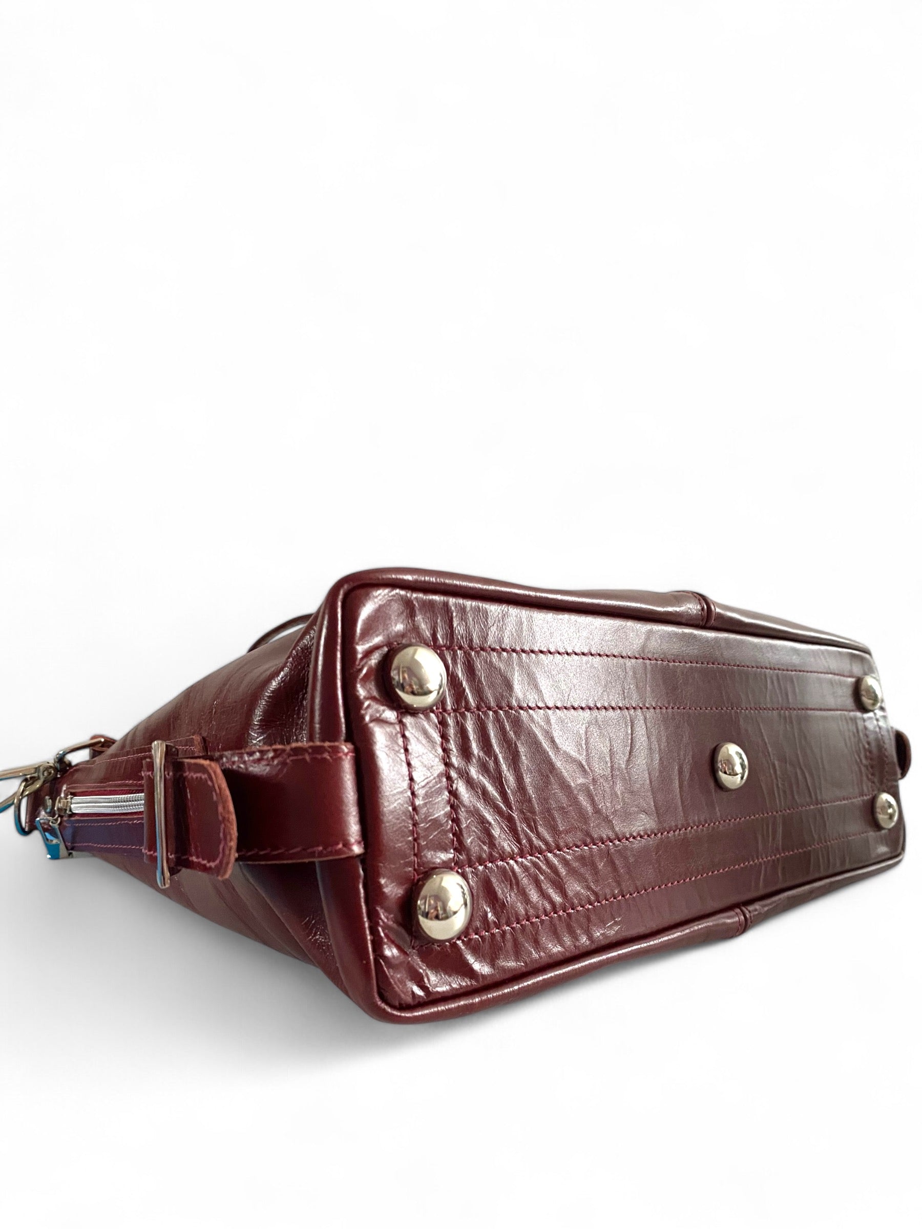 Juliette | Handcrafted Burgundy Leather Slouch Bag image 6