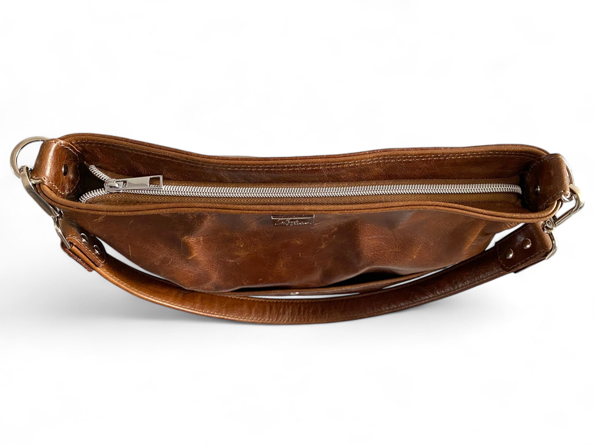 Freddy | Chestnut Brown Leather Shoulder Bag | Handcrafted Handbag image 6